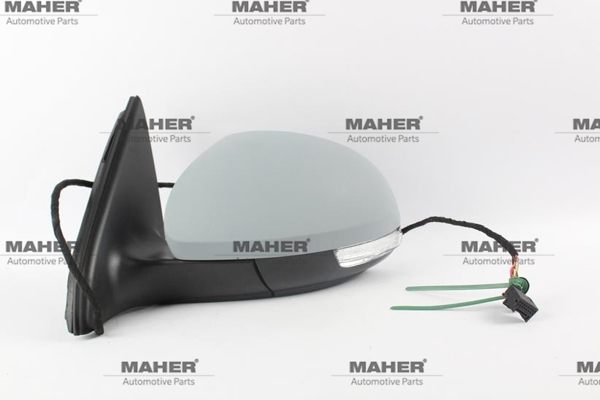 MAHER 15213 | Ayna Dış Dikiz Tiguan 08-16 Elektrikli, Isıtmalı, Sinyalli, Astarlı Sol