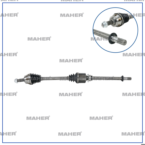 MAHER 18222 | Aks Komple Ön Doblo 10= / Pratico 10= / Sağ 1.3 JTD 970mm