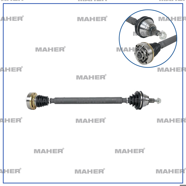 MAHER 18567 | Aks Komple Ön Golf5 03-09 / Jetta III 05-10 / Passat 05-08 / Sağ 2.0 TDI Bxe-Bkp-Bkd-Cffb 6M-T 792mm