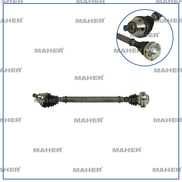 MAHER 18599 | Aks Komple Ön Caddy III 04-15 / Golf VI 08-13 / Passat 08-12 / Passat 14= / Sağ 1.9 TDI 803mm Bjb