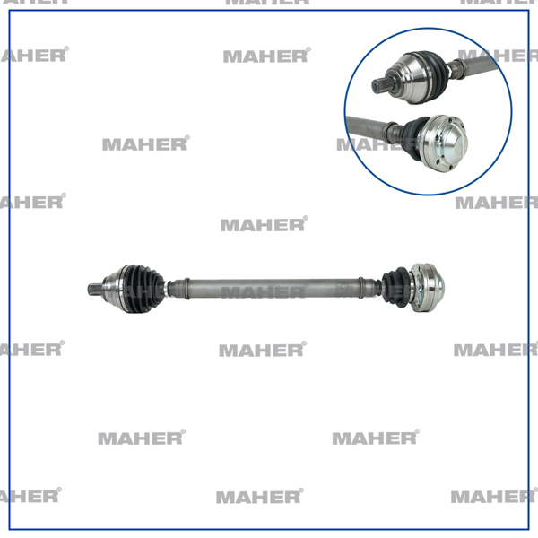 MAHER 18611 | Aks Komple Ön Tiguan 07-16 / Q3 11= / Sağ Cava-Cavd-Caxa-Cthd 1.4 TSI M-T 795mm