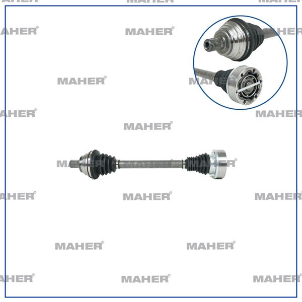 MAHER 18795 | Aks Komple Ön Sol Golf5 6/Passat/A3/Leon Mt-7At 1.2-2.0 TSI/FSI/TDI (535mm)