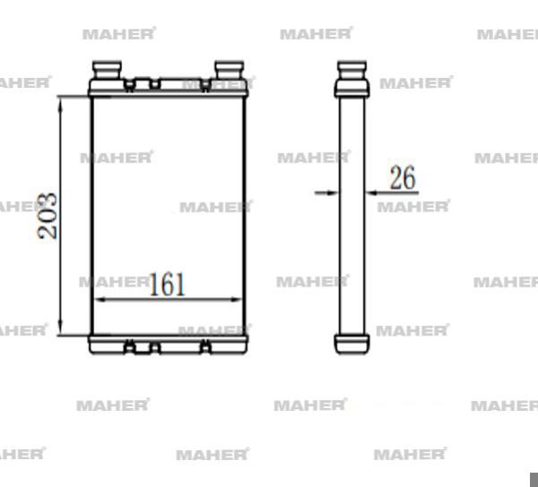 MAHER 19082 | Radyatör Kalorifer Fluence 12= Brazing