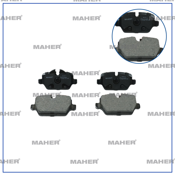MAHER 23529 | Fren Balata BMW 1 Seri 03-12 E87 / 1 Seri 04-12 E81 / 3 Seri 05-11 E90 Arka