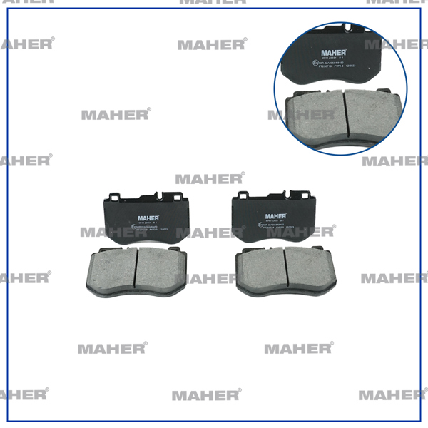 MAHER 23651 | Fren Balata Mercedes 14= W205 C Seri Ön 127,7mm