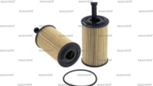 MAHER 23780 | Yağ Filtresi 206 / 306 / 307 / C2 / C3 / Xsara 02 =1.4İ-1.6İ 8V Eleman