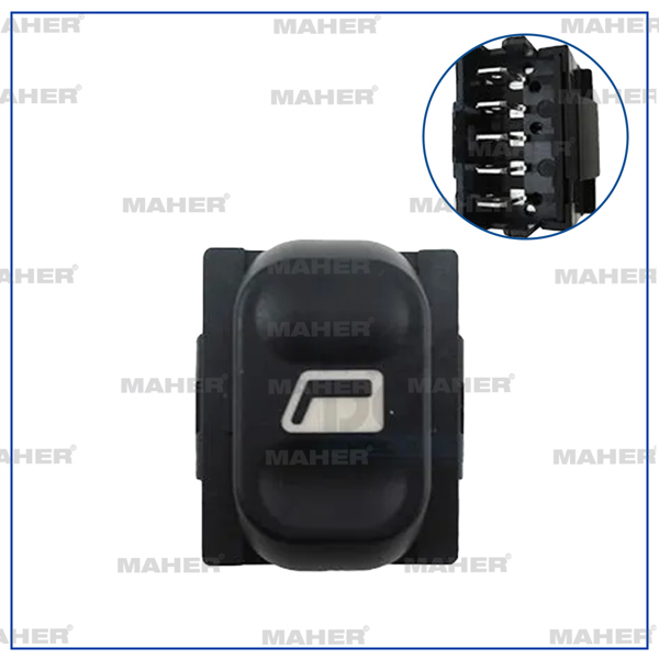MAHER 26439 | Düğme Cam Açma Xsara / Berlingo II / Partner II / Xantia 03-08 (Tekli) Sağ