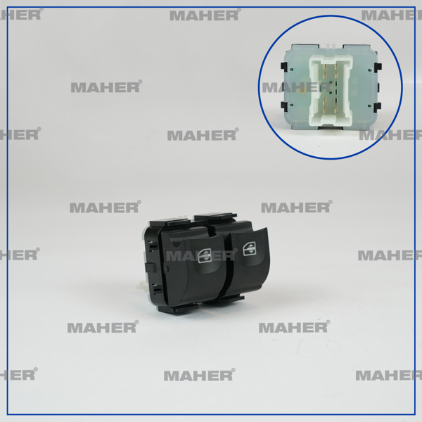MAHER 26460 | Düğme Cam Açma Kangoo / Duster (Çiftli) Turuncu Işık Sol