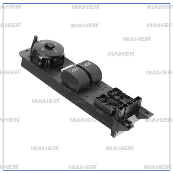 MAHER 26507 | Düğme Cam Açma Fiesta 13-18 (Çiftli) Ayna Ayar Düğmeli Sol