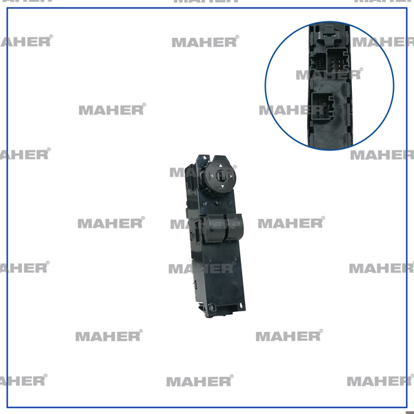 MAHER 26516 | Düğme Cam Açma Courıer 14= / Connect 13= (Çiftli) Ayna Ayar Düğmeli Sol