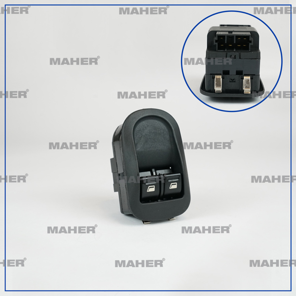 MAHER 26538 | Düğme Cam Açma 206 / 306 / Partner / Berlingo (Çiftli) Sol