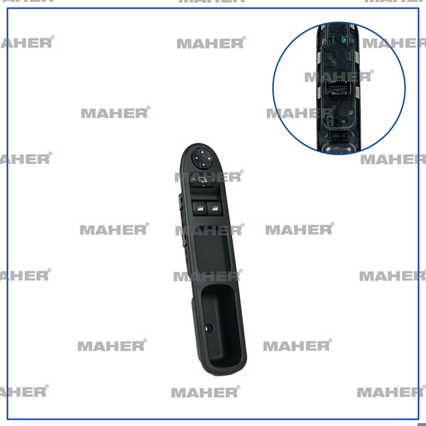 MAHER 26540 | Düğme Cam Açma 207 CC (Çiftli) Ayna Ayar Düğmeli Sol
