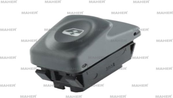 MAHER 26555 | Düğme Cam Açma Kangoo / Megane I / Clio (Tekli) 6 Pin Gri Y.M
