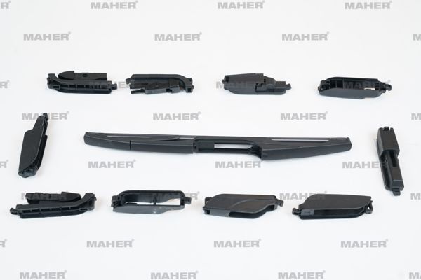 MAHER 30010 | Silecek Süpürgesi Plastik Tip 10 Aparatlı 11 Arka (280mm)
