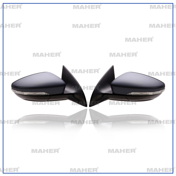 MAHER 31560 | Ayna Dış Dikiz Passat CC 09-17 Elektrikli, Isıtmalı, Astarlı, Katlanır, Yan-Alt Lambalı Sağ