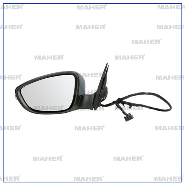 MAHER 31569 | Ayna Dış Dikiz Scirocco 08= Elektrikli,Isıtmalı, Sinyalli Astarlı, Sol