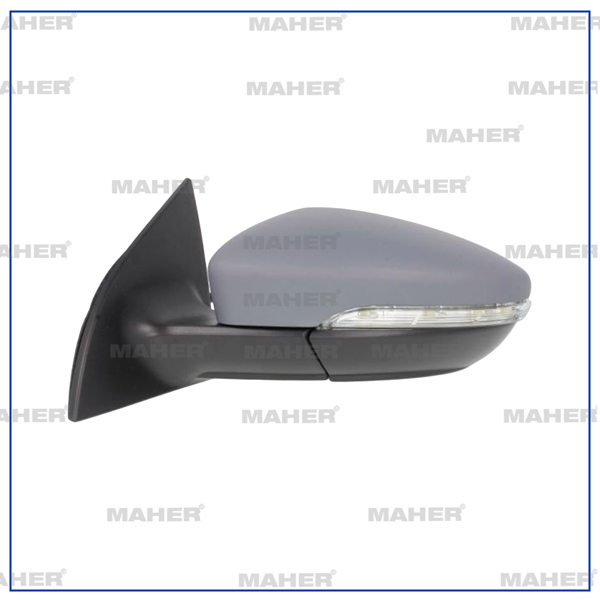 MAHER 31571 | Ayna Dış Dikiz Scirocco 09-18 Elektrikli, Isıtmalı, Astarlı, Katlanır, Yan-Alt Lambalı Sol
