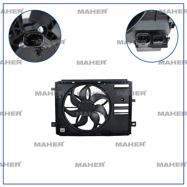 MAHER 36411 | Fan Radyatör Berlingo Vp K9 / C5 Aircross C84 / Jumpy / 3008 / 308 16= 508 / Partner 18=Traveller 1.5-1.6-2.0 Bluehdı 16= Rezistanslı