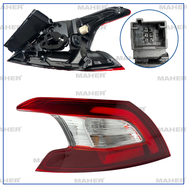 MAHER 39619 | Stop Lambası 308 14-18 Dış Sol (Duylu)