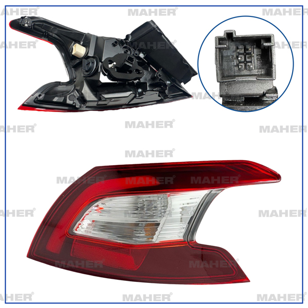 MAHER 39620 | Stop Lambası 308 14-18 Dış Sağ (Duylu)