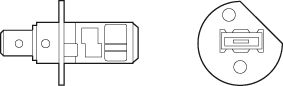 VALEO 032505 *10 | Halogen Ampül 12V H1 Mavi | 10 Adet