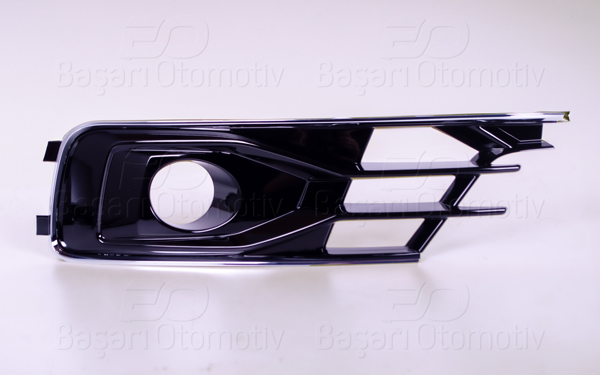 WISCO 1236829-00 | Tampon Izgarası Sol Sisli Pıano Black + Krom Audi A6 15 >