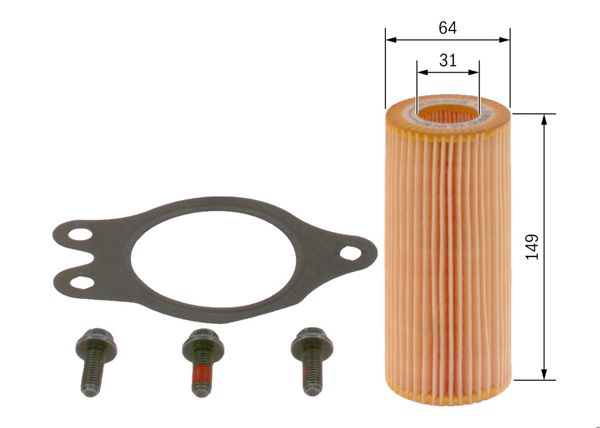 BOSCH F026404003 | Yağ Filtresi Volvo Fh 16 93-02, Fh 12 93= > , Fm 12 98-08
