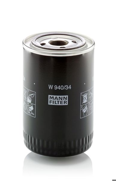 MANN W940-34 | Yağ Filtresi Internatıonal Harv. Maxxum 5110 A 88= > , 5120 A 90-97