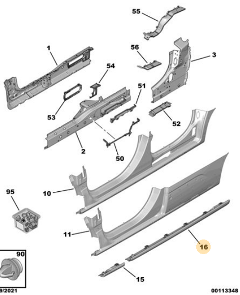 MOPAR (PSA) 98164610XT | Sol Marspıel Bakalit