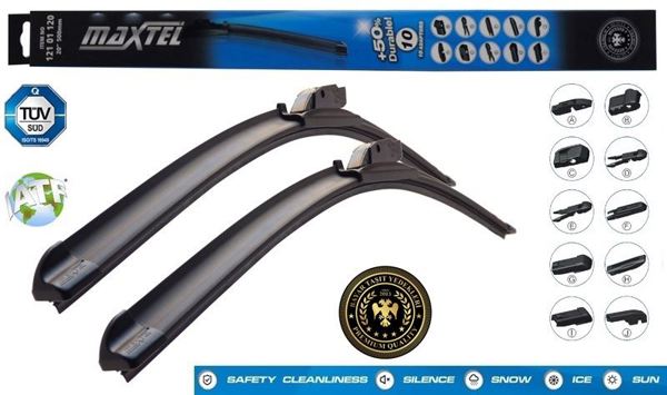 MAXTEL 12101118 | Universal Silecek Süpürgesi Muz 10 Aparatlı 450mm 18 91118 Inw018034