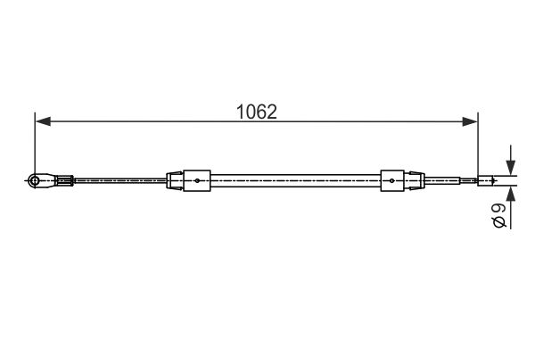 BOSCH 1987482538 | Fren Teli, 1062 mm
