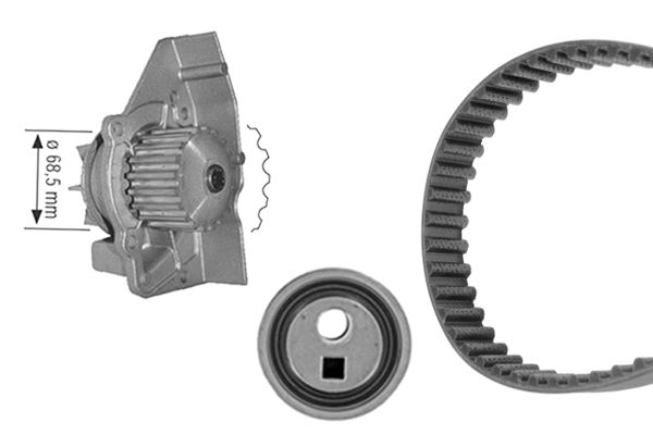 BOSCH 1987946409 | Devirdaim-Su Pompalı Triger Seti Peugeot-Citroen-Fiat