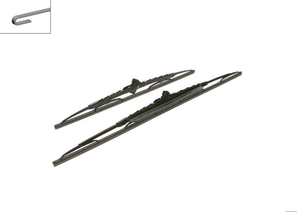 BOSCH 3397001813 | Twin Rüzgarlıklı Silecek Seti-[650 / 475 mm]