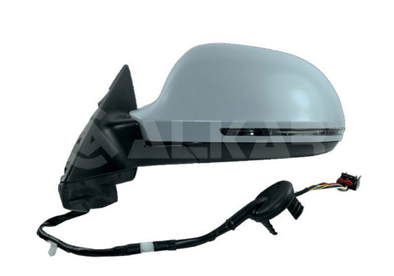 ALKAR 6119791 | Dış Dikiz Aynası Sol Elektrikli Asferık Isıtmalı Astarlı Otomatik Katlanır Sinyalli 10 Pin Audi A3 2008-2010