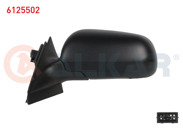 ALKAR 6125502 | Dış Dikiz Aynası Sol Elektrikli Isıtmalı Astarlı Mavi Camlı Büyük Tip 5 Pin Audi A4 (8D2,B5) 1994-2001