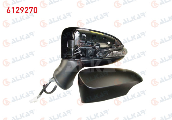ALKAR 6129270 | Dış Dikiz Aynası Sol Elektrikli Asferık Isıtmalı Astarlı Otomatik Katlanır Sinyalli 9 Pin Toyota Avensis 2015-2018