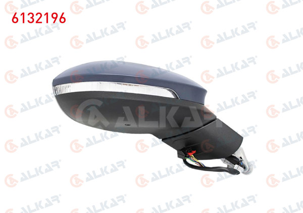 ALKAR 6132196 | Dış Dikiz Aynası Sağ Elektrikli Isıtmalı Astarlı Sinyalli Alt Aydınlatmalı Hafızalı 11 Pin Volkswagen Golf VIII (Cb1) 2019 -