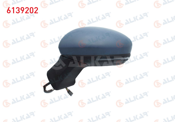 ALKAR 6139202 | Dış Dikiz Aynası Sol Elektrikli Asferık Isıtmalı Astarlı Sinyalli Led 7 Pin Renault Captur II 2020 -