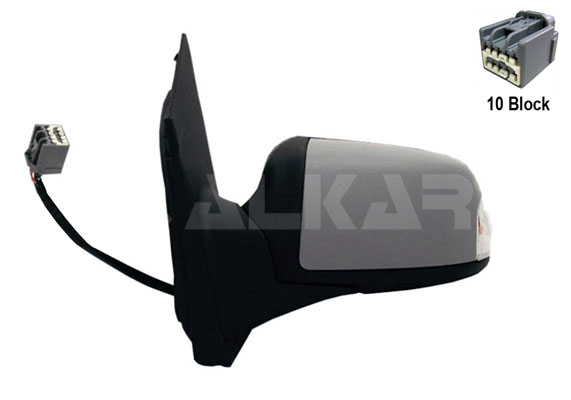 ALKAR 6139400 | Dış Dikiz Aynası Sol Elektrikli Isıtmalı Astarlı Sinyalli 6 Pin Ford Focus II 2004-2008