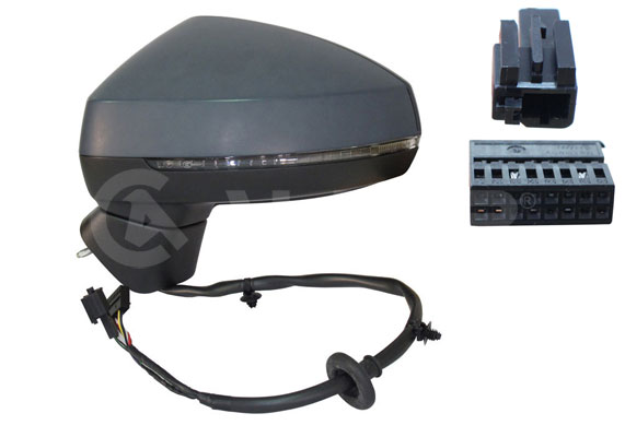 ALKAR 6139782 | Dış Dikiz Aynası Sol Elektrikli Asferık Isıtmalı Astarlı Sinyalli 8 Pin Audi A3 Sportback 2012 -