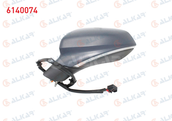ALKAR 6140074 | Dış Dikiz Aynası Sol Elektrikli Isıtmalı Astarlı Otomatik Katlanır Sinyalli Hafızalı 12 Pin Seat Leon (Kl1) 2019 -