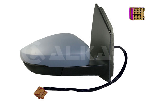 ALKAR 6140123 | Dış Dikiz Aynası Sağ Elektrikli Isıtmalı Astarlı Sinyalli 6 Pin Volkswagen Polo 2009-2010