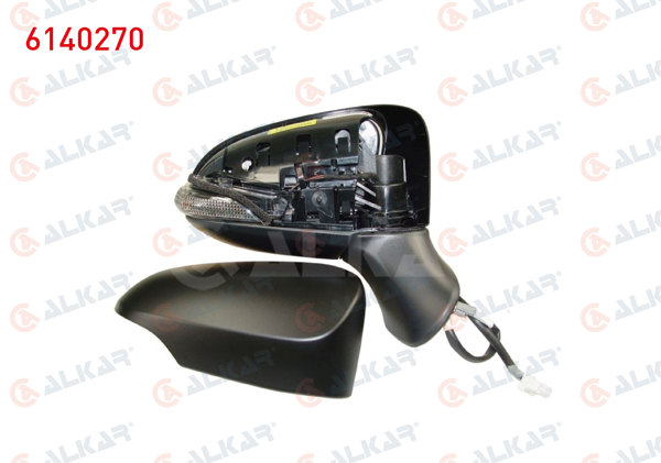 ALKAR 6140270 | Dış Dikiz Aynası Sağ Elektrikli Isıtmalı Astarlı Sinyalli 7 Pin Toyota Avensis 2015-2018