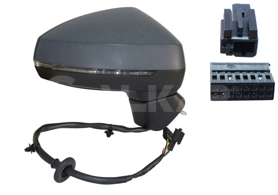 ALKAR 6140782 | Dış Dikiz Aynası Sağ Elektrikli Isıtmalı Astarlı Sinyalli 8 Pin Audi A3 Sportback 2012 -