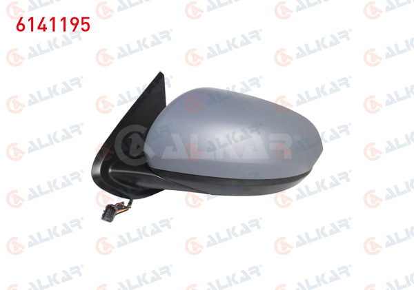 ALKAR 6141195 | Dış Dikiz Aynası Sol Elektrikli Isıtmalı Astarlı Kör Noktalı 7 Pin Dacia Duster 2017 -