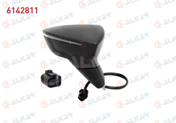 ALKAR 6142811 | Dış Dikiz Aynası Sağ Elektrikli Isıtmalı Sinyalli 6 Pin Seat Ibiza V (Kj1) 2017 -