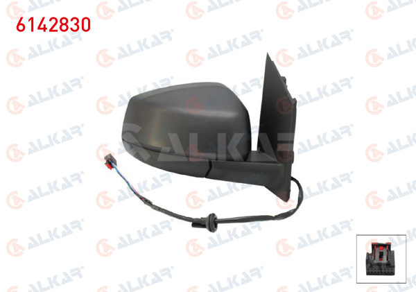 ALKAR 6142830 | Dış Dikiz Aynası Sağ Elektrikli Isıtmalı 5 Pin Ford Tourneo Connect 2022-/ Volkswagen Caddy V 2020 -