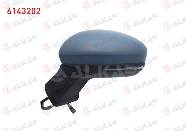ALKAR 6143202 | Dış Dikiz Aynası Sol Elektrikli Asferık Isıtmalı Astarlı Otomatik Katlanır Sinyalli Led 9 Pin Renault Captur II 2020 -