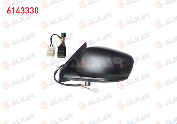 ALKAR 6143330 | Dış Dikiz Aynası Sol Elektrikli Isıtmalı Astarlı Otomatik Katlanır Sinyalli Sensörlü 9 Pin Renault Kadjar 2015 -