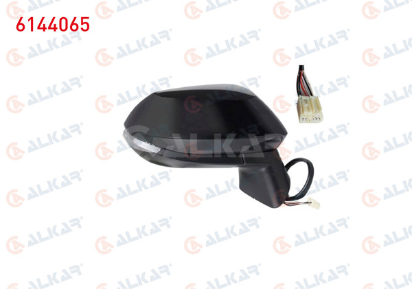 ALKAR 6144065 | Dış Dikiz Aynası Sağ Elektrikli Isıtmalı Astarlı Otomatik Katlanır Sinyalli 8 Pin Toyota Corolla (_E21_) 2018 -